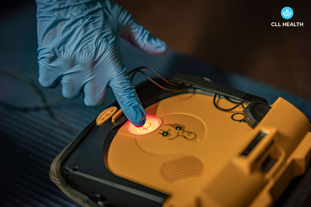 Use of automated external defibrillator image